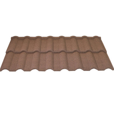 Pietra colorata rivestita piastrelle di metallo per il tetto per lo stile di design moderno e basso prezzo