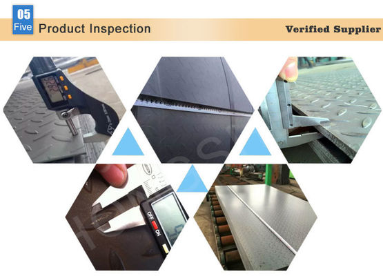ASTM a36 lamiera a quadri in acciaio q235b lamiera a quadri in acciaio al carbonio laminata a caldo per kg per automobili per la costruzione navale FOB