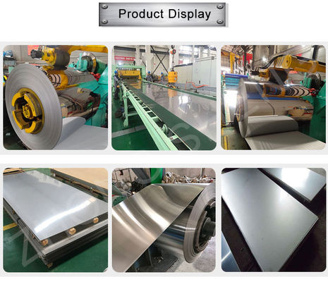 Fogli di acciaio laminato a freddo in acciaio inossidabile in 2B Coil di finitura con 1000mm 1250mm 1500mm di larghezza