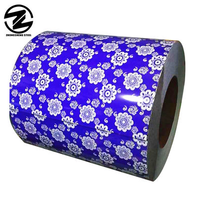 Fogli di bobina di acciaio galvanizzato rivestito di colore per strisce di colore di calibro SPGC di grado 24 Larghezza della bobina 600-1250 mm