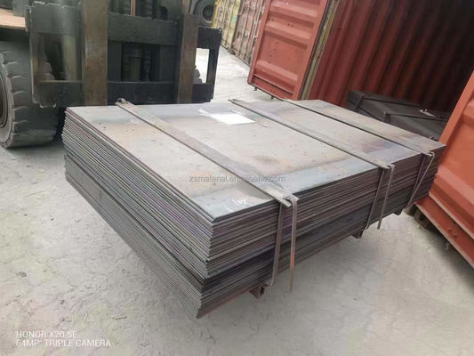 Q345 ASTM A36 10mm 12mm 16mm Spessore Piastra di acciaio al carbonio laminata a caldo per applicazioni industriali di lunghezza personalizzata