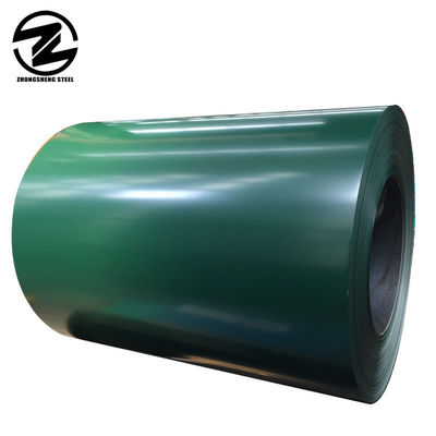 Lunghezza in bobina 65mn laminato a caldo laminato a freddo / galvanizzato bobine di acciaio PPGI per foglio di tetto in RALColor