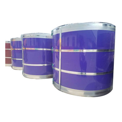 JIS/BS/EN/ASTM Standard bobine PPGI galvanizzate preverniciate per la fabbricazione di fogli ondulati e bobine di acciaio rivestite di colore PPGI