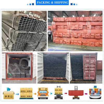 30*25-100*30 Dimensione garantita spessore 3 mm e peso 275 g tubo GI immerso a caldo tubo rettangolare galvanizzato per lega