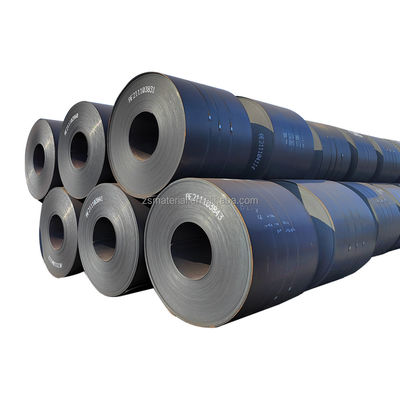 Prime Q345 S235 SS50 SS400 SK5 SPCC laminato a caldo a freddo DC01 HI bobina in acciaio a basso tenore di carbonio con servizi di piegatura 600-2000 mm di larghezza