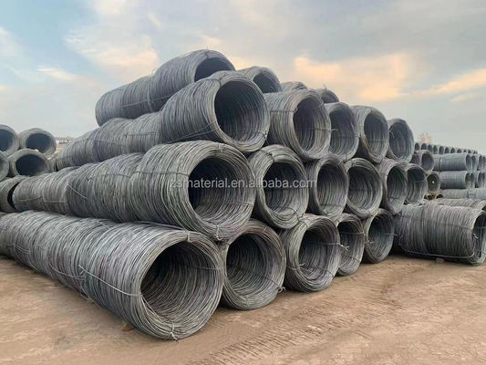 ASTM Standard Q195 MS bastone di filo di acciaio a basso tenore di carbonio per la manifattura di unghie 5.5mm 6.5mm 8mm filo Q195/Q235/SAE1006-1008 MS personalizzato