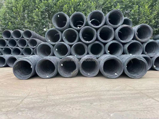 ASTM Standard Q195 MS bastone di filo di acciaio a basso tenore di carbonio per la manifattura di unghie 5.5mm 6.5mm 8mm filo Q195/Q235/SAE1006-1008 MS personalizzato