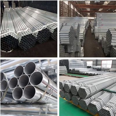 6 metri lunghezza ASTM A53 tubo di acciaio galvanizzato ISO9001 certificato spessore 0,8-12,75 mm