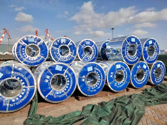 ASTM Standard DX51D Z120 3-5 tonnellate per bobina 0.45*1220mm Dimensione Big Spangle Hot Dip Gi Galvanized Steel Coil