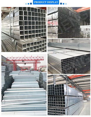 50x100mm 1,8mm Spessore rettangolo Gi tubo galvanizzato cavo con imballaggio impermeabile garantito e tolleranza ±1%