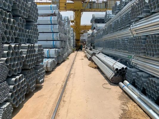 Forma di sezione rotonda ASTM A106 Sch 40 ERW GI Tubo in acciaio galvanizzato con tolleranza ± 1%