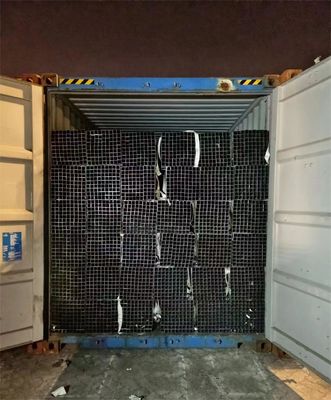 Tubo di acciaio al carbonio laminato a caldo di sezione quadrata e cavo saldo tubo di acciaio rettangolare galvanizzato con servizio di costruzione
