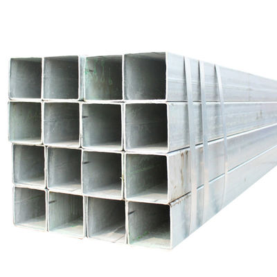 50 x 50 tubi di acciaio galvanizzato quadrati 100 x 100 x 4 mm ASTM BS GI fatturazione in peso effettivo