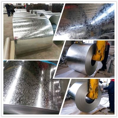 Peso della bobina 3-8 tonnellate Durezza medio dura 22 calibro grande fiore CGCC bobina di acciaio galvanizzato a caldo