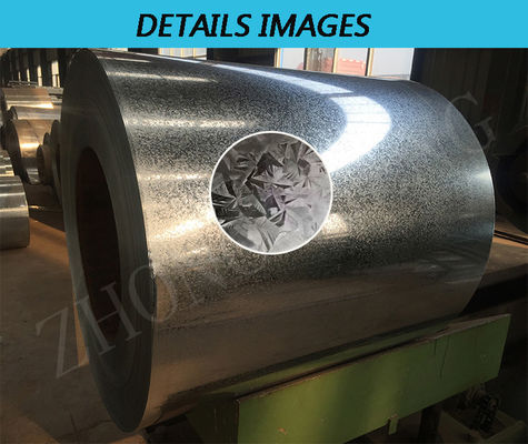 Peso della bobina 3-8 tonnellate Durezza medio dura 22 calibro grande fiore CGCC bobina di acciaio galvanizzato a caldo