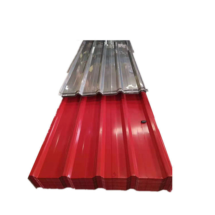 1800-2000mm Lunghezza Full Hard 0,55mm Galvanizzato ondulato Ferro Color Rivestito