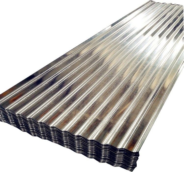 Carta di copertura GI 0,22-0,25 mm Galvanizzata Galvalume Prepintata Colore Rivestita Corrugata Vetrata Trapezoidale Acciaio Piastrella