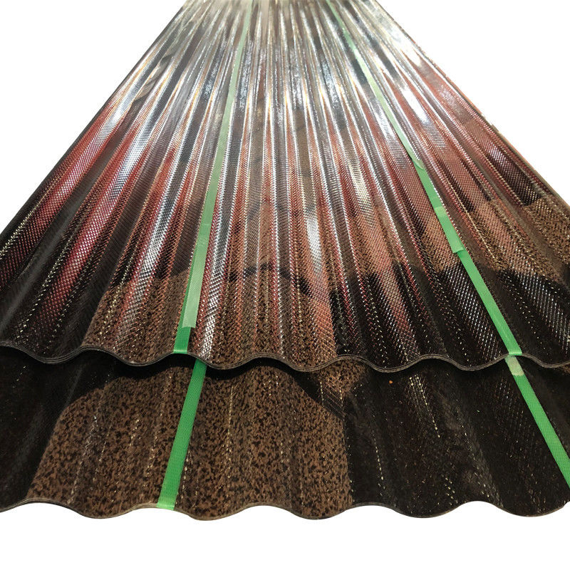 Colore personalizzato Q195 Q235 Q355 RAL Piastra di tetto in acciaio ondulato Galvanizzare Ppgi Piastre di profilo ondulato in standard ASTM