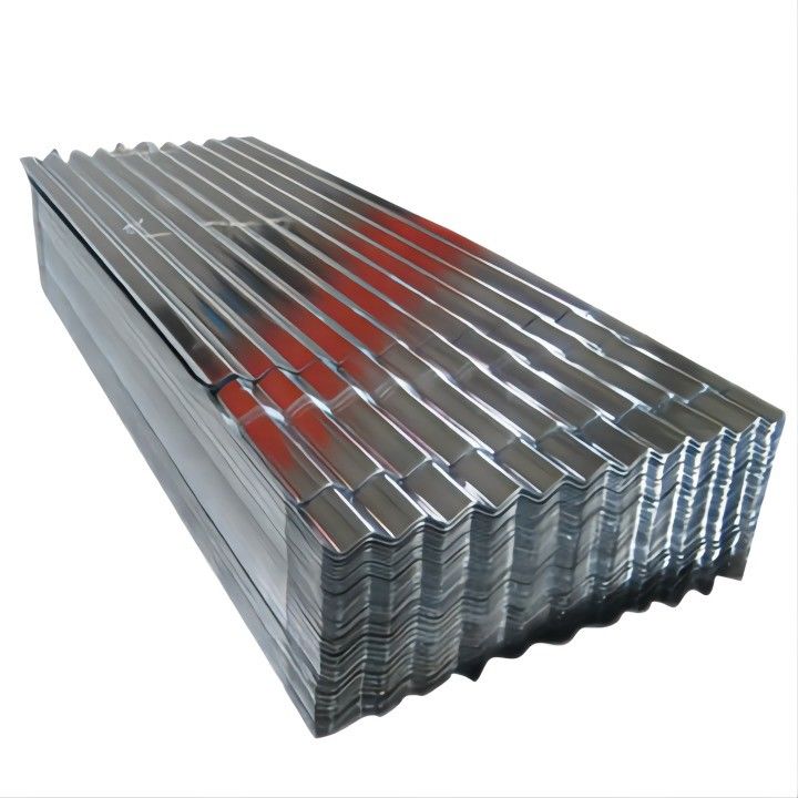 1800-2000mm Regular Spangle Galvanized Roof Sheet 0.8mm 22 Gauge DX51D Z60 GI Steel Sheet Coil PPGI Coil Roofing IBR Sheet Sudafrica