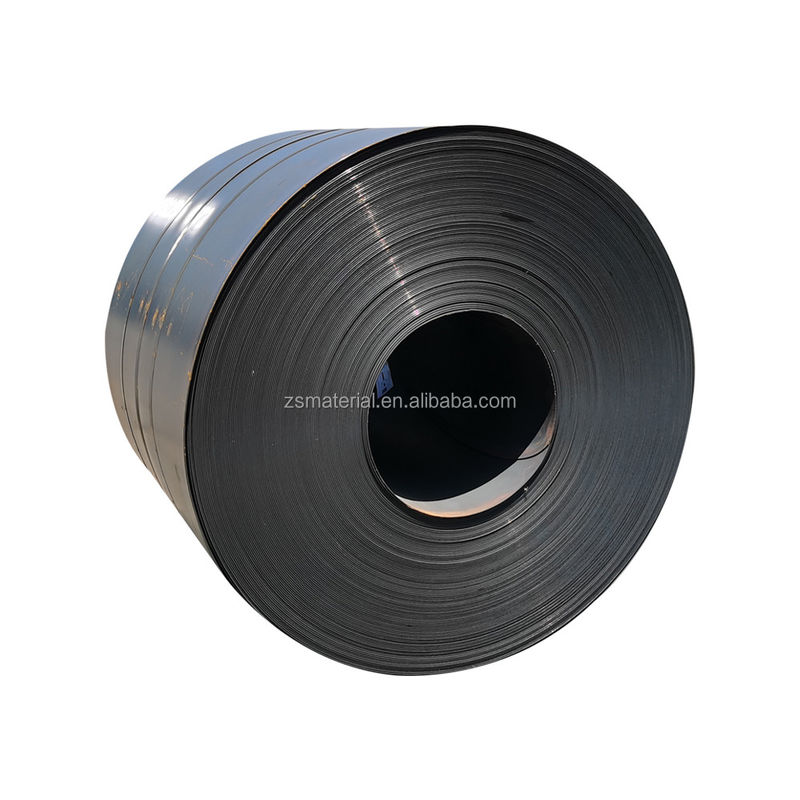 Materiale da costruzione a basso tenore di carbonio A36 Ferro nero ASTM HRC Q195 Q235B Rotolato a caldo Coil di acciaio al carbonio Superficie opaca Finitura Larghezza 1501-2000MM