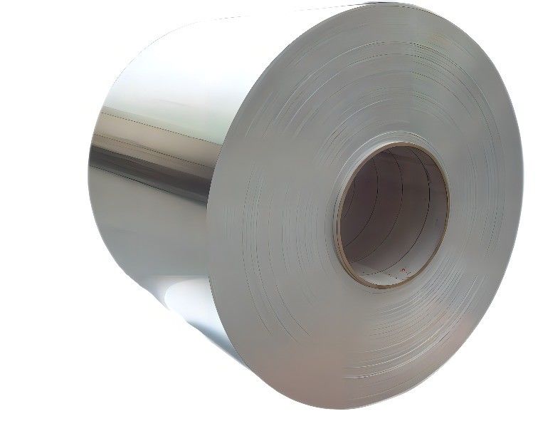 Rollo rotondo di 78 mm 15 pollici bobina di alluminio per grondaie ASTM 8011 strisce di alluminio rivestite d'argento grado A1050