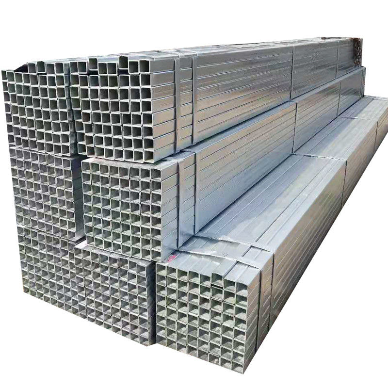 Ms Tubo di acciaio quadrato galvanizzato con copertura di tubo di plastica e copertura di tubo di EN