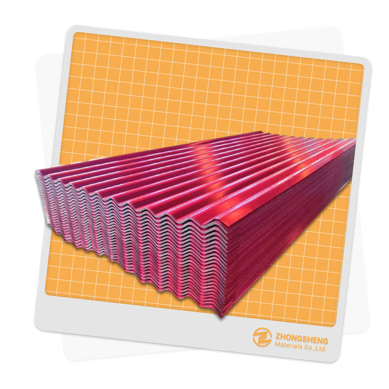0.25mm Spessore Trapezoide Colore Acciaio Piastra di copertura in BS Standard per l'industria edile