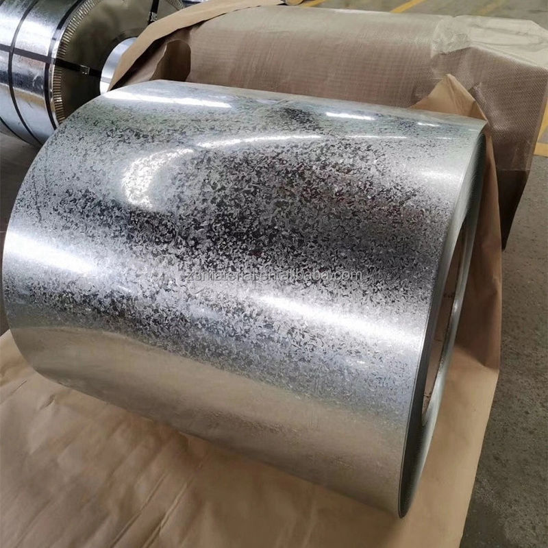 Fogli di acciaio galvanizzato immersi a caldo in bobine Z275g con tolleranza ± 1% e bobina SGCC/DX51D rivestita di zinco a colori