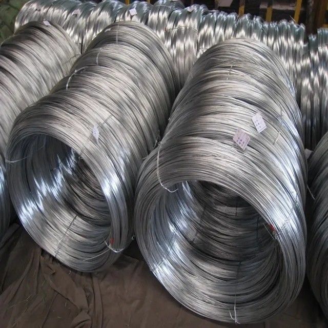 Q195/Q235/SAE1006-1008 Carbonio caldo immerso Galvanizzato Luminoso filo d'acciaio con elaborazione personalizzata offerta