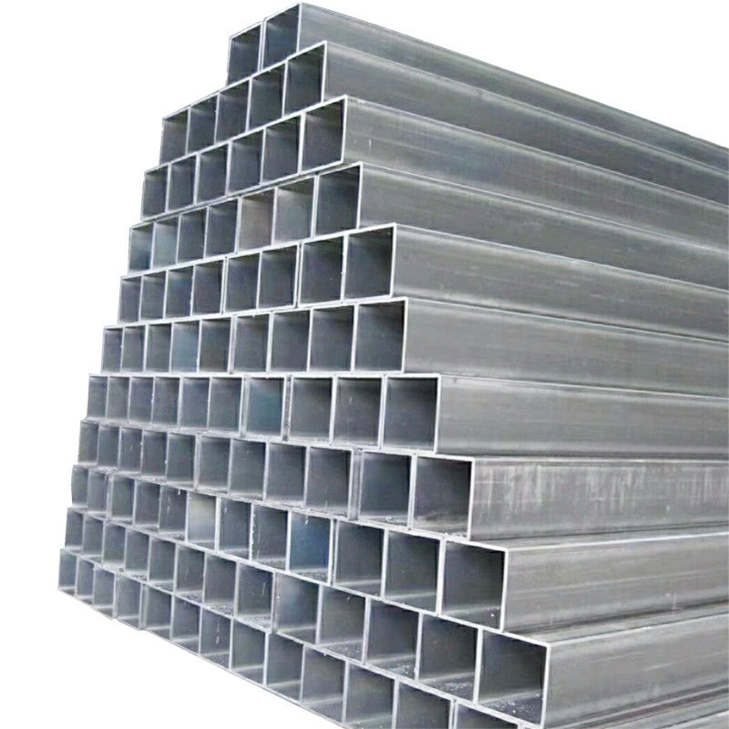 Ragionevole 50x100 60x80 tubo di acciaio rettangolare galvanizzato con e lunghezza 6.4M tubo rotondo di acciaio galvanizzato