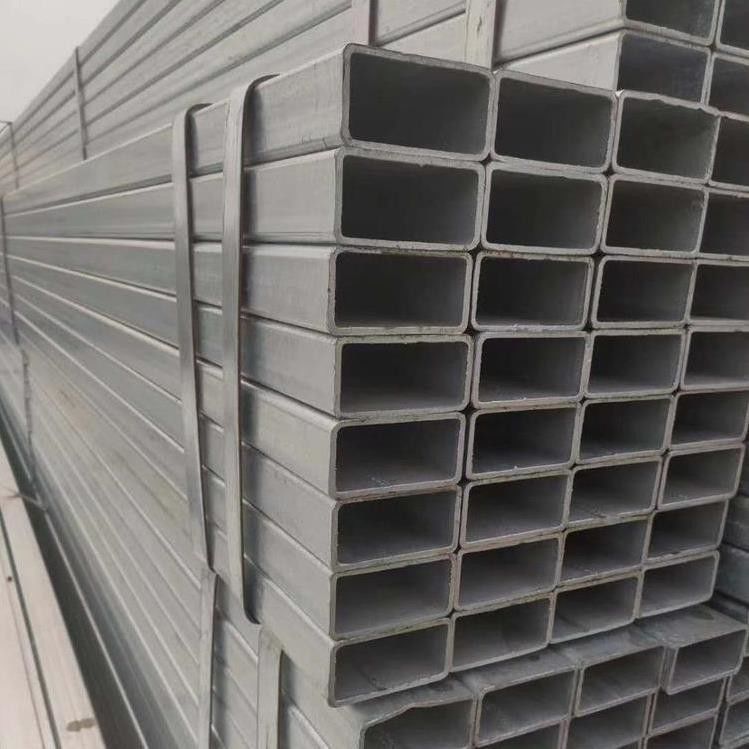 Tubo di acciaio al carbonio laminato a caldo di sezione quadrata e cavo saldo tubo di acciaio rettangolare galvanizzato con servizio di costruzione