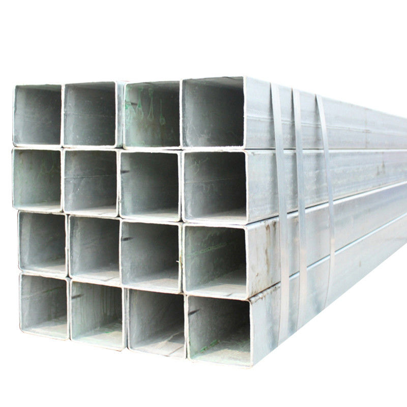 Tubo di recinzione galvanizzato quadrato non oleato gi tubo di acciaio quadrato per 50x50 concetto di struttura